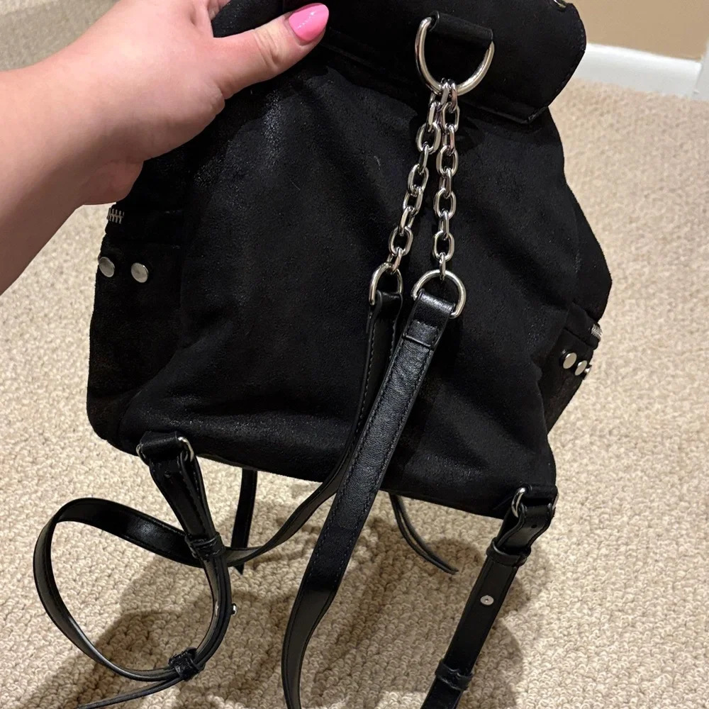 Zara Studded Black Backpack